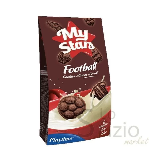 PLAYTIME FOOTBALL BISCOTTI AL CACAO E CEREALI 275R