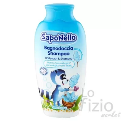 Saponello Shower Gel & Shampoo Cotton Candy 400ml