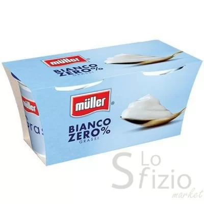 MULLER YOGURT 0% GRASSI BIANCO 2X125GR
