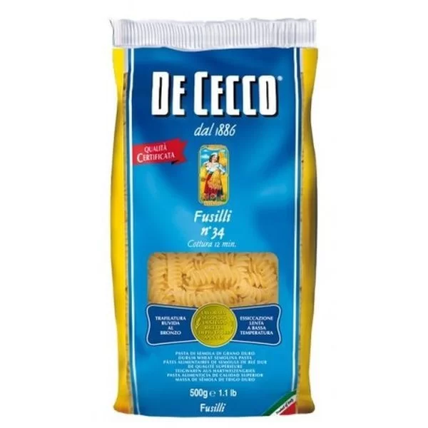De Cecco Pasta Fusilli No. 34 500g