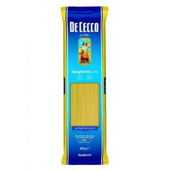 DE CECCO SPAGHETTI N.12 PASTA 500G