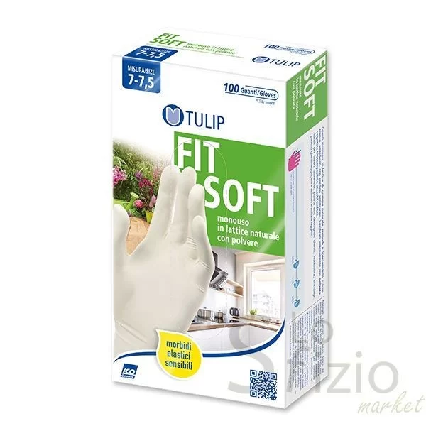TULIP Latex Gloves Size 7-7.5 Medium x100