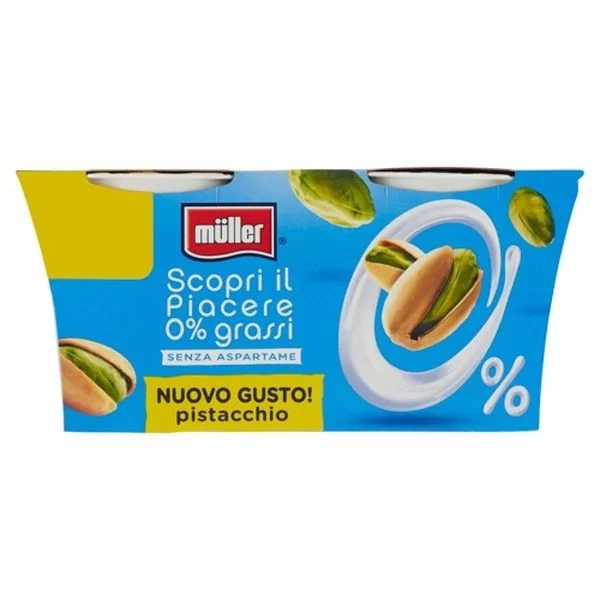 Muller Yogurt 0% Fat Pistachio 2x125g