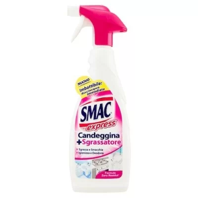 SMAC SGRASSATORE C/CANDEGGINA SPRAY 650ML - Home, Detersivi pulizia Casa, Alcool Candeggina Ammoniaca, Sgrassatori