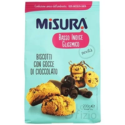 MISURA BISCOTTI GOCCE CIOCC BASSO GLICEMICO 200GR