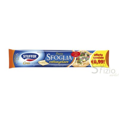 STUFFER PASTA SFOGLIA RETTANGOLARE 230GR