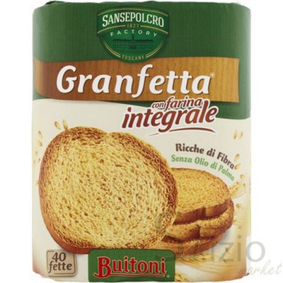 DELVERDE GRANFETTA INTEGRALE X40 - Home, Alimentari, Panificati e Biscottati