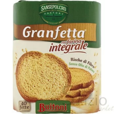 DELVERDE GRANFETTA INTEGRALE X40 - Home, Alimentari, Panificati e Biscottati