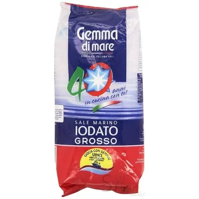 GEMMA IODIO MARE SALE MARINO IODATO GROSSO 1KG - Home, Insaporitori Bicarbonato, Sale