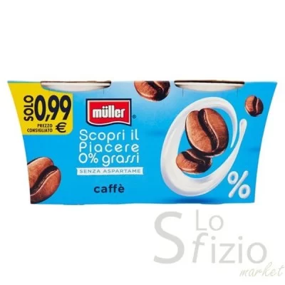 MULLER YOGURT 0% GRASSI CAFFE' 2X125GR