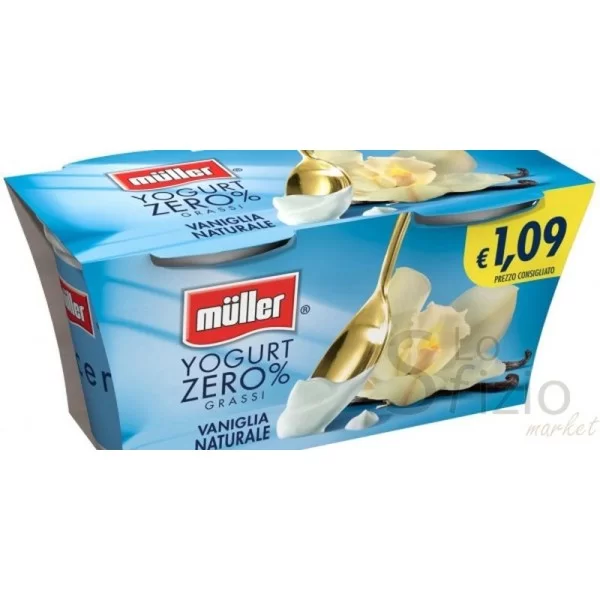 Muller Yogurt 0% Fat Vanilla 2x125g