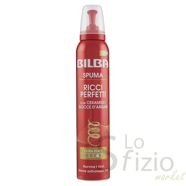 Bilba Curly Hair Mousse with Ceramides and Argan Extra Strong 200ml