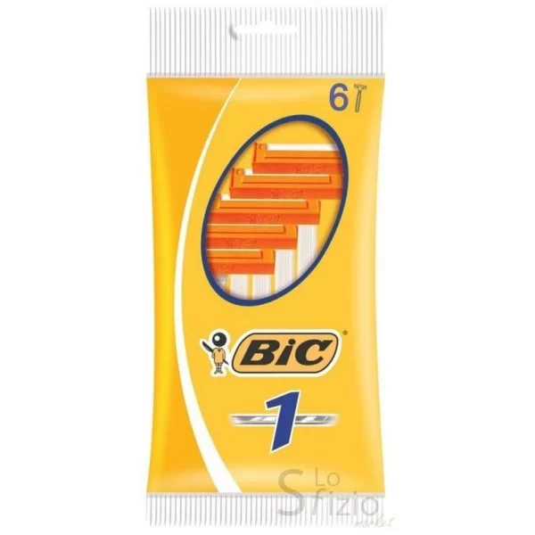 BIC Single Blade Shaving Razor 6 Pcs