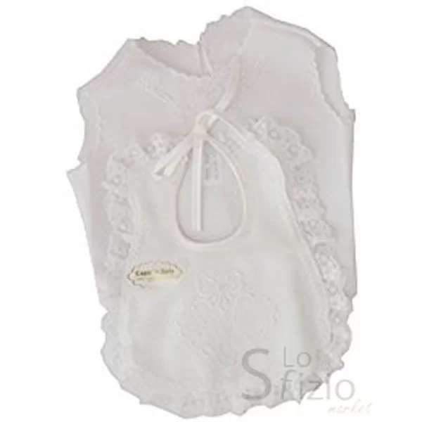 NANCY BABY BIBS + UNDERSHIRT ART 1824