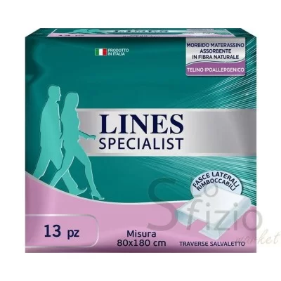 Lines Specialist Bed Underpad 80x180cm 13pcs