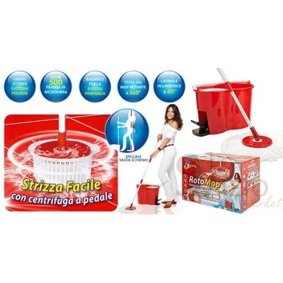 ROTOMOP KIT SUPERFIVE CON PEDALE - Home, Accessori pulizia Casa, Secchi e Bacinelle