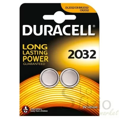 Duracell Lithium Coin Button Battery 2032 2-Pack