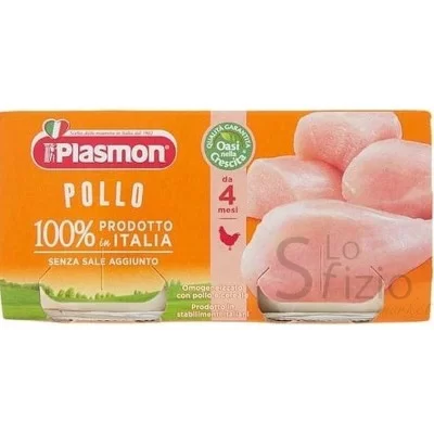 PLASMON CHICKEN HOMOGENIZED BABY FOOD 2X80G