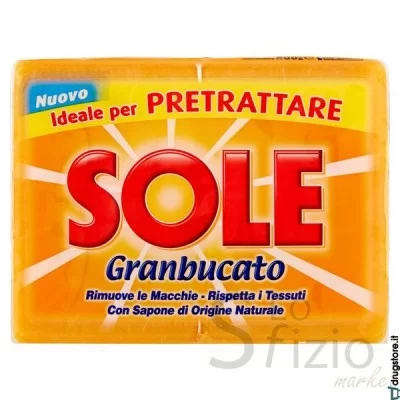 SOLE SAPONE BUCATO GIALLO 2X250GR - Home, Detergenza, Detersivi Bucato