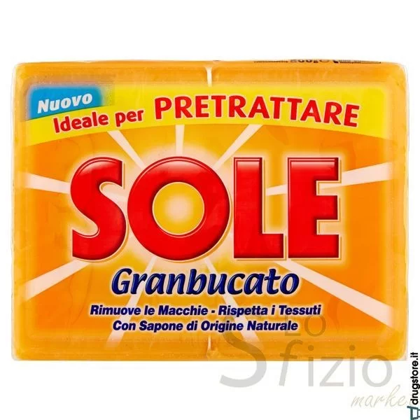 SOLE SAPONE BUCATO GIALLO 2X250GR
