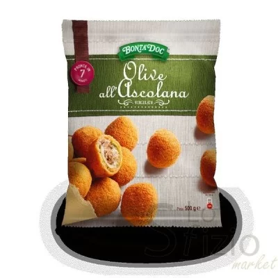 BONTADOC OLIVE ASCOLANE 500GR - Home, Surgelati e Gelati, Surgelati, Pizzeria Rosticceria