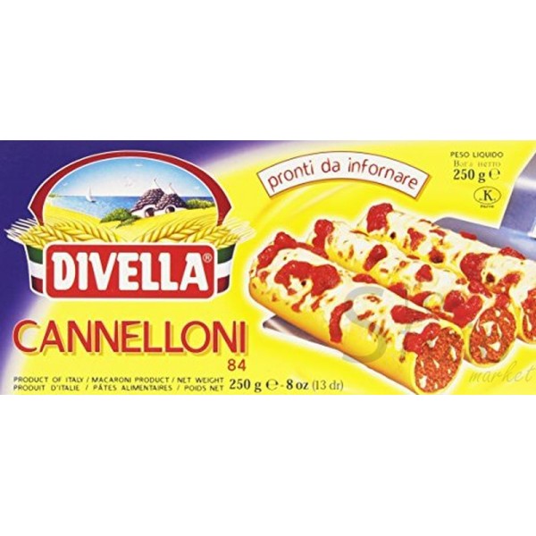 PASTA DIVELLA CANNELLONI DI SEMOLA N°84 250GR