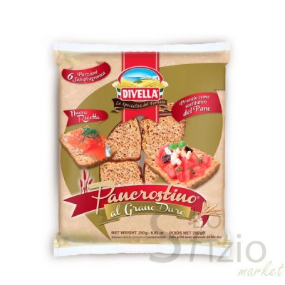 DIVELLA PANCROSTINO GRANO DURO 250GR - Alimentari, Panificati e Biscottati