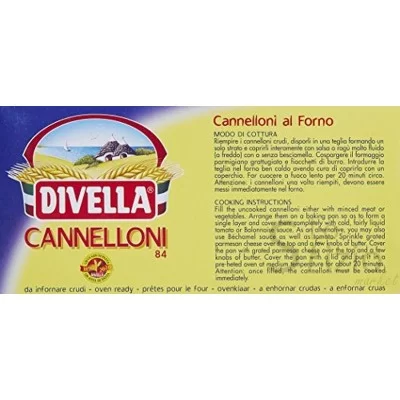 DIVELLA SEMOLINA CANNELLONI NO. 84 250G