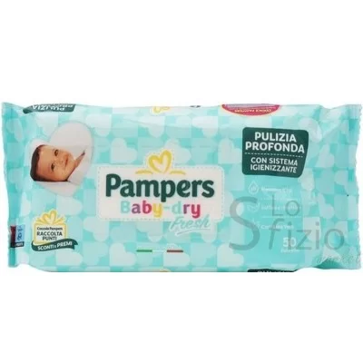 PAMPERS SALVIETTINE BABY FRESH X50 - Home, Cura del Bimbo, Igiene Infanzia, Salviettine