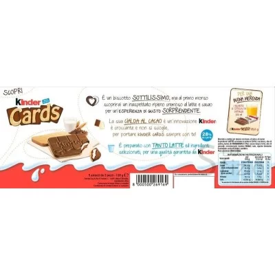 KINDER CARDS X5 - Home, Alimentari, Epifania, Cioccolata e Snack dolci, Halloween
