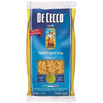 DE CECCO TUBETTI RIGATI N°64 500G