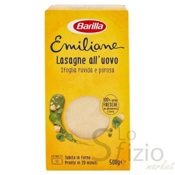 BARILLA PASTA ALL'UOVO LASAGNE 500GR