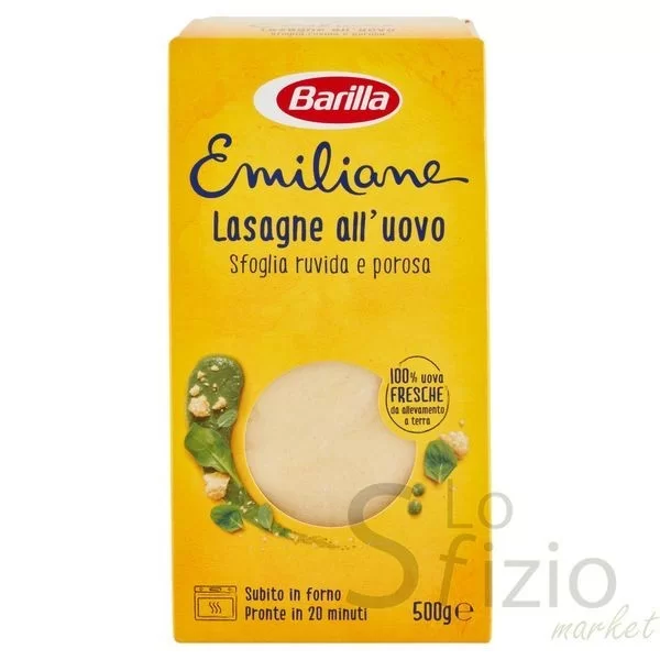 BARILLA EGG LASAGNE PASTA 500GR