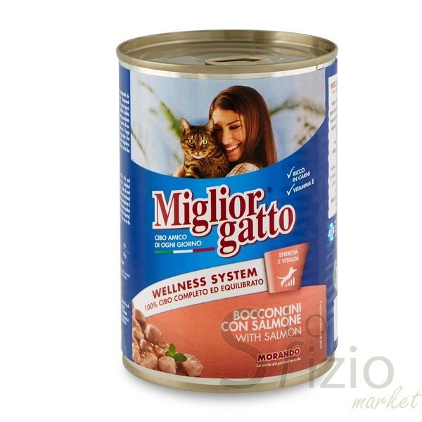 MIGLIOR GATTO BOCCONCINI DI SALMONE 405GR