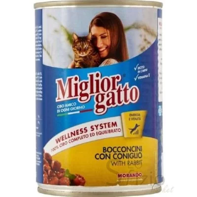 Miglior Gatto Rabbit Chunks 405g
