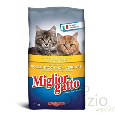 MIGLIOR GATTO CROCCANTINI DI POLLO TACCHINO 2KG