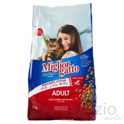 MIGLIOR GATTO CROCCANTINI DI MANZO E FEGATO 2KG