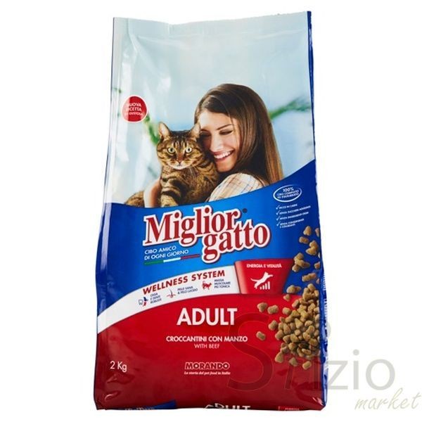 MIGLIOR GATTO CROCCANTINI DI MANZO E FEGATO 2KG