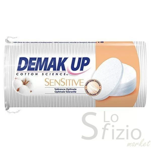 DEMAK'UP SENSITIVE OVAL MAKEUP REMOVER PADS 48PCS