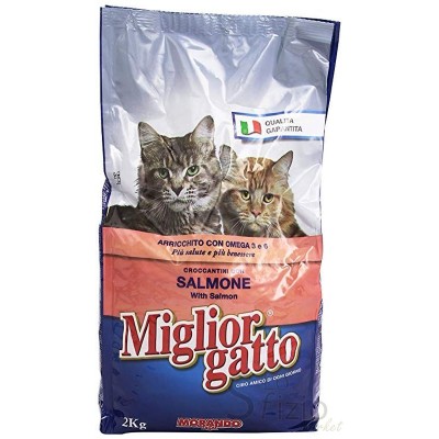 MIGLIOR GATTO CROCCANTINI DI SALMONE E ARINGA 2KG