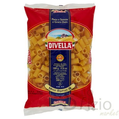 PASTA DIVELLA MEZZI RIGATONI 18 500GR
