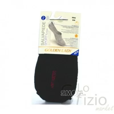 GOLDEN LADY SPORT FOOTIE SOCKS BLACK S/M