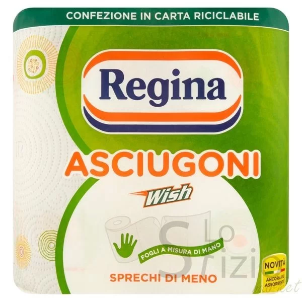 Regina Asciugoni Wish Paper Towels 2 Rolls