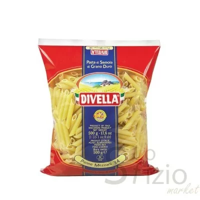 DIVELLA SEMOLINA PASTA PENNE MEZZANI N.34 500G