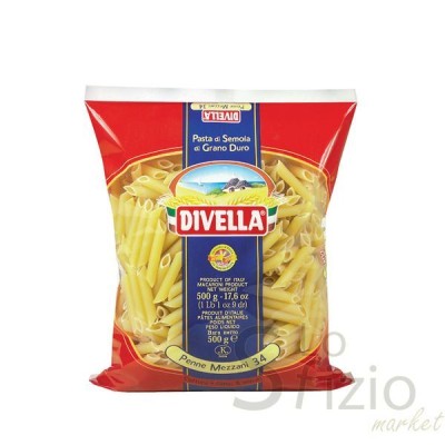 PASTA DIVELLA PENNE MEZZANI 34 500GR
