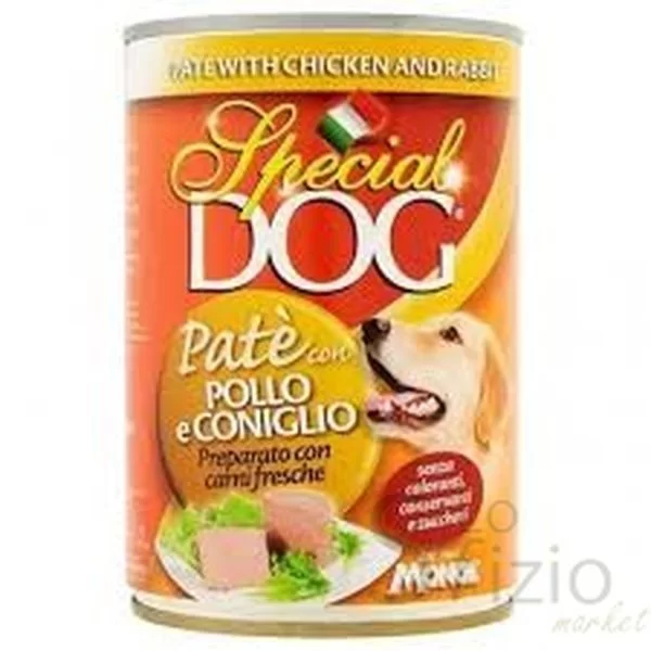 MONGE SPECIAL DOG PATE' CHICKEN & RABBIT 400G