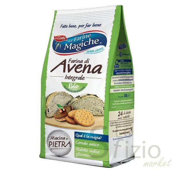 LO CONTE WHOLE GRAIN OAT FLOUR 300G