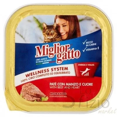 MIGLIOR GATTO MANZO/CUORE Gr.100 - Home, Amici Animali, Gatti, Cibo Umido