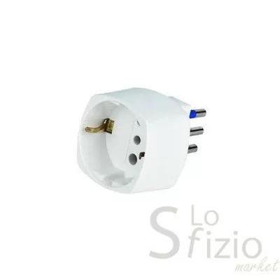 MASTER Schuko Adapter 10A+T White AS05811