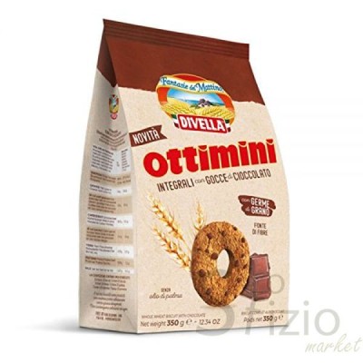 DIVELLA BISCOTTI OTTIMINI INTEGRALI CIOCCOL 350GR